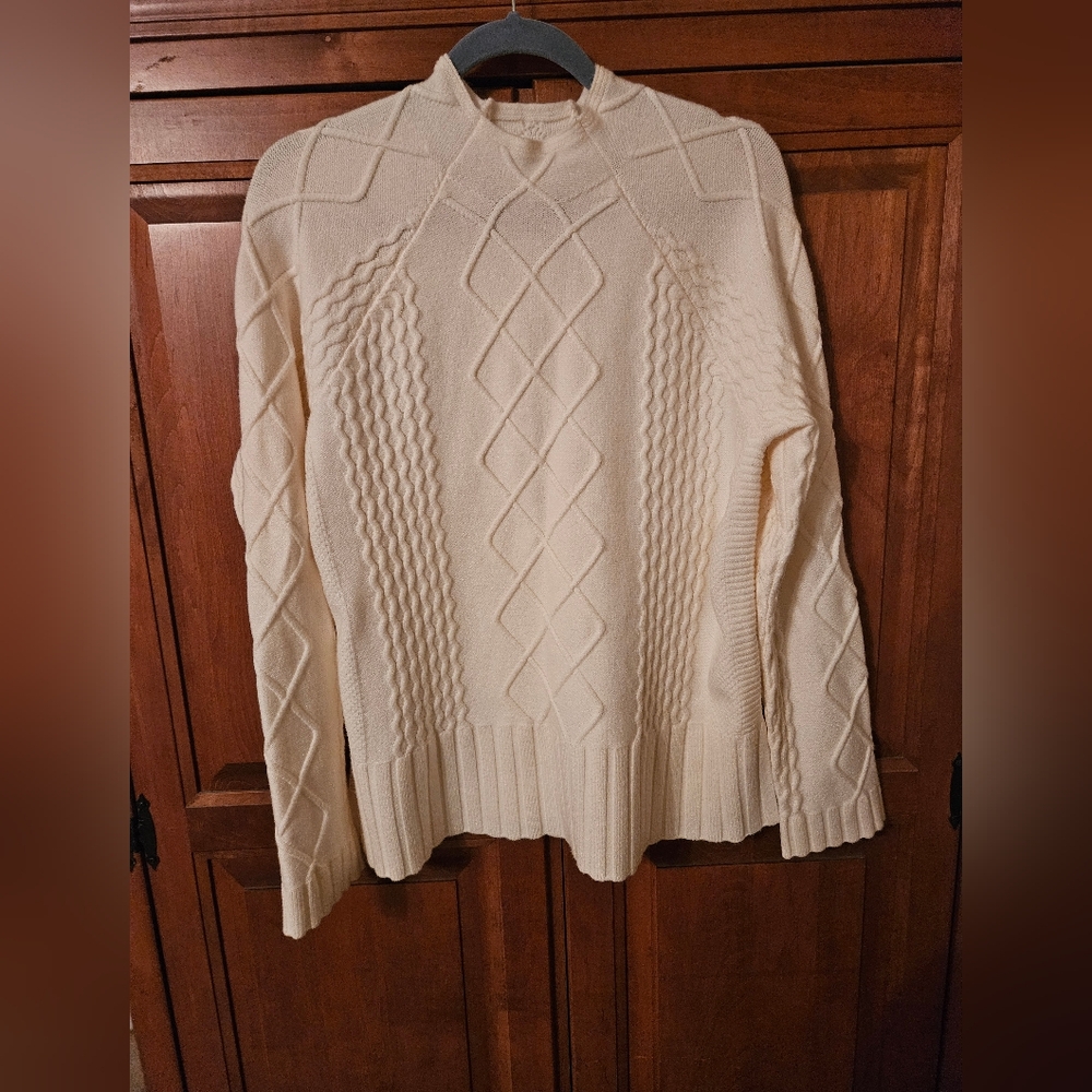 Off white, so soft,  comfy sweater